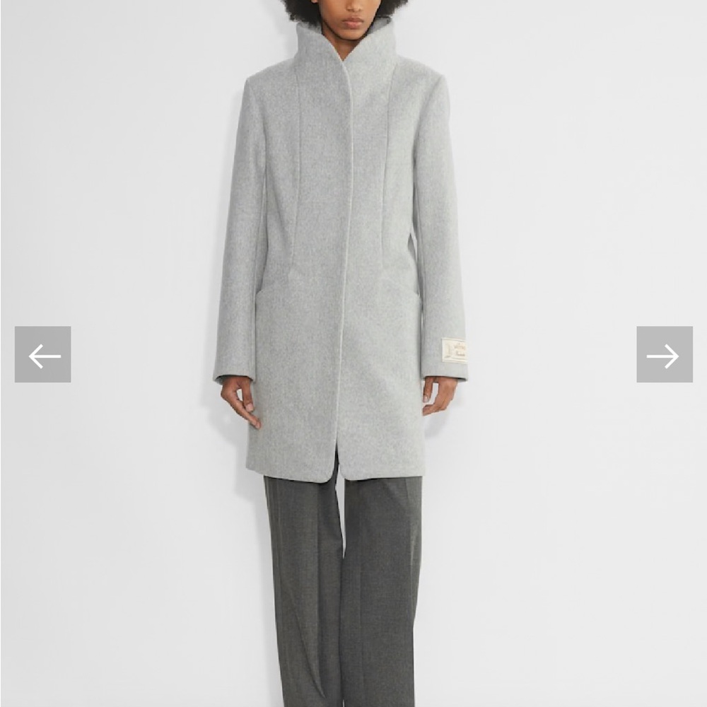 Wilfred Light Gray Italian Wool & Cashmere Coat
